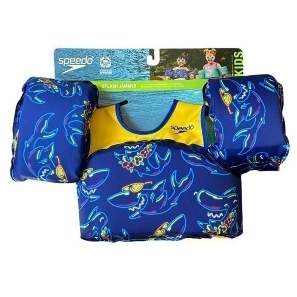 Speedo Puddle Jumper Infant Child Shark Swim Safety Life Vest Jacket (33-55lbs)